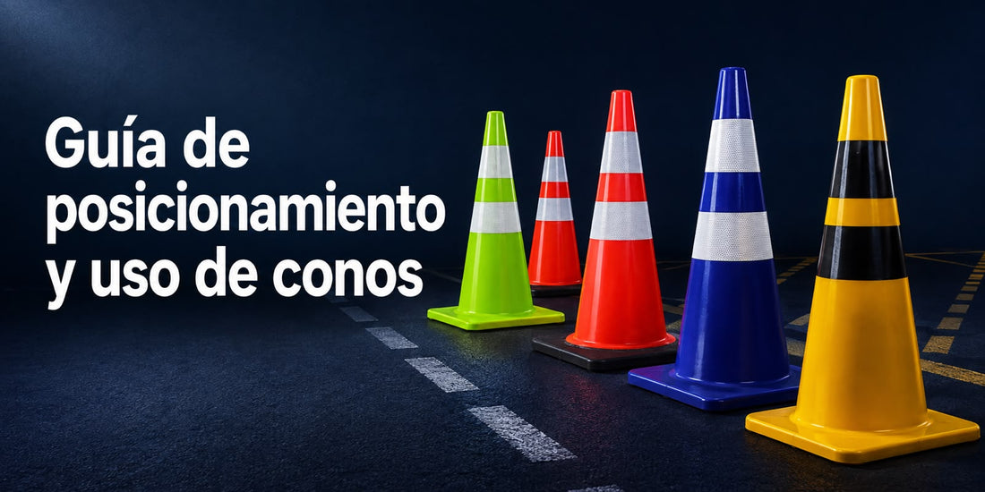 Guía de Posicionamiento y Uso de Conos de Seguridad Vial en Faenas