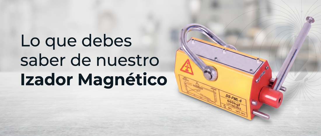 Izador Magnético 1 Ton. SAGA: Seguridad y Precisión en Levantamiento de Acero