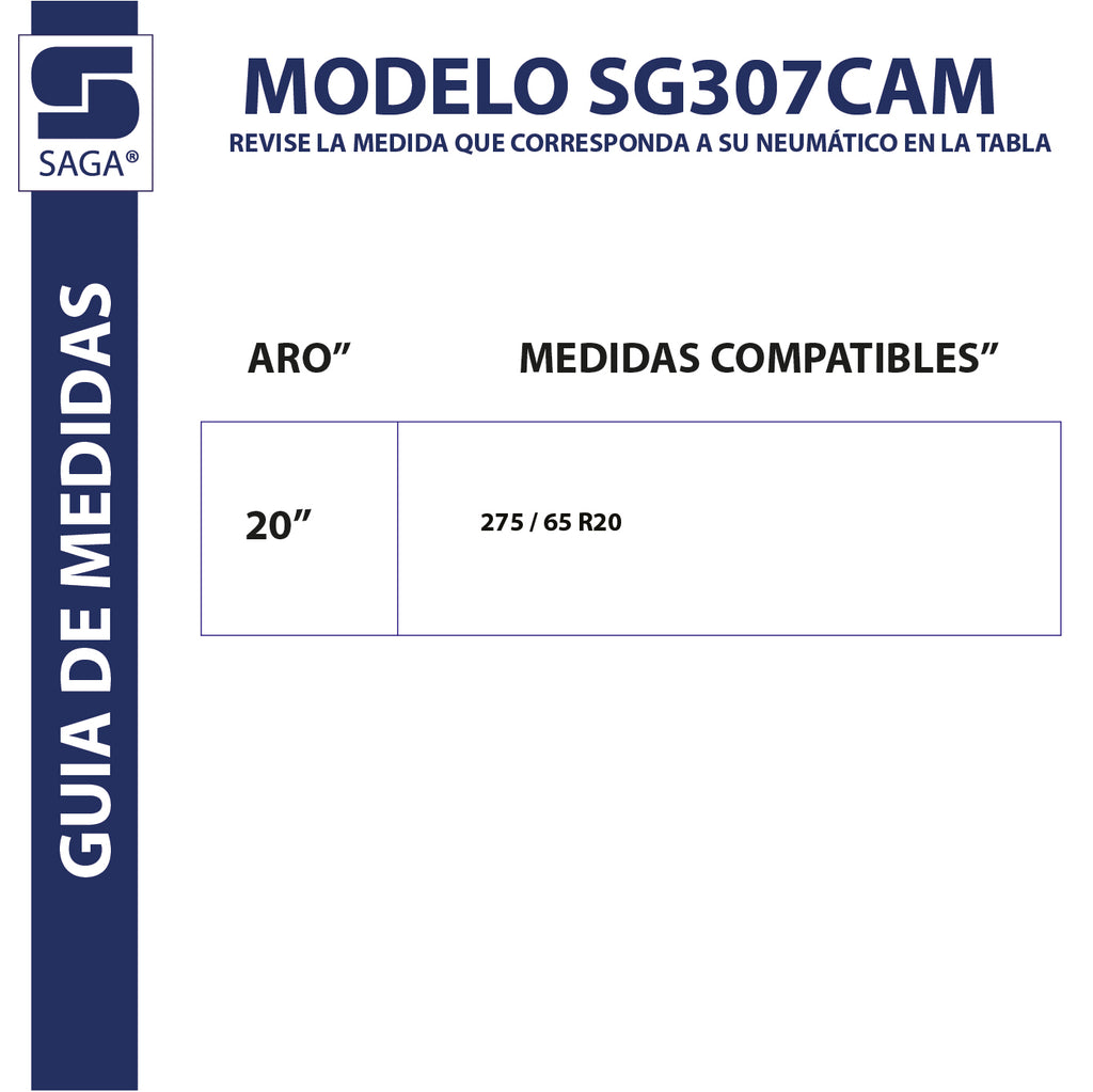 Par Cadenas SG-307 Saga® Fácil Montaje