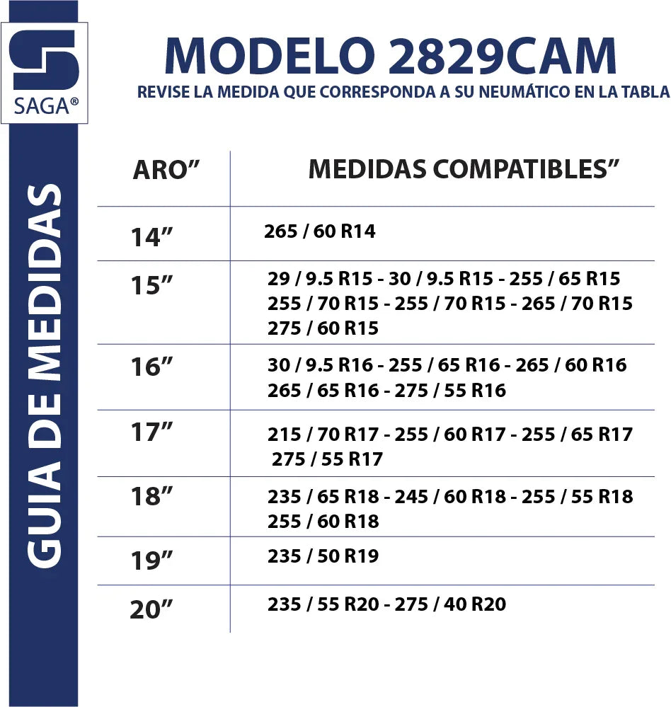 Kit Par Cadenas Para Nieve 2829 Saga® + Tensores