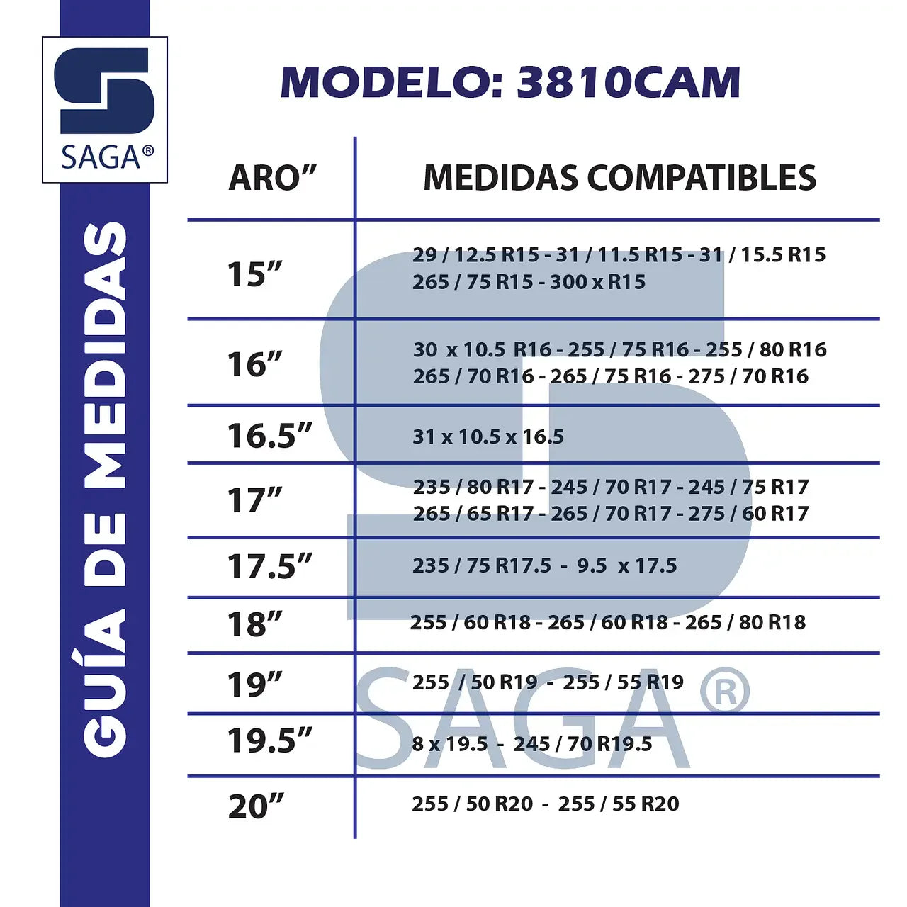 Kit Par Cadenas 2809 Saga® - 265/70 R17.5