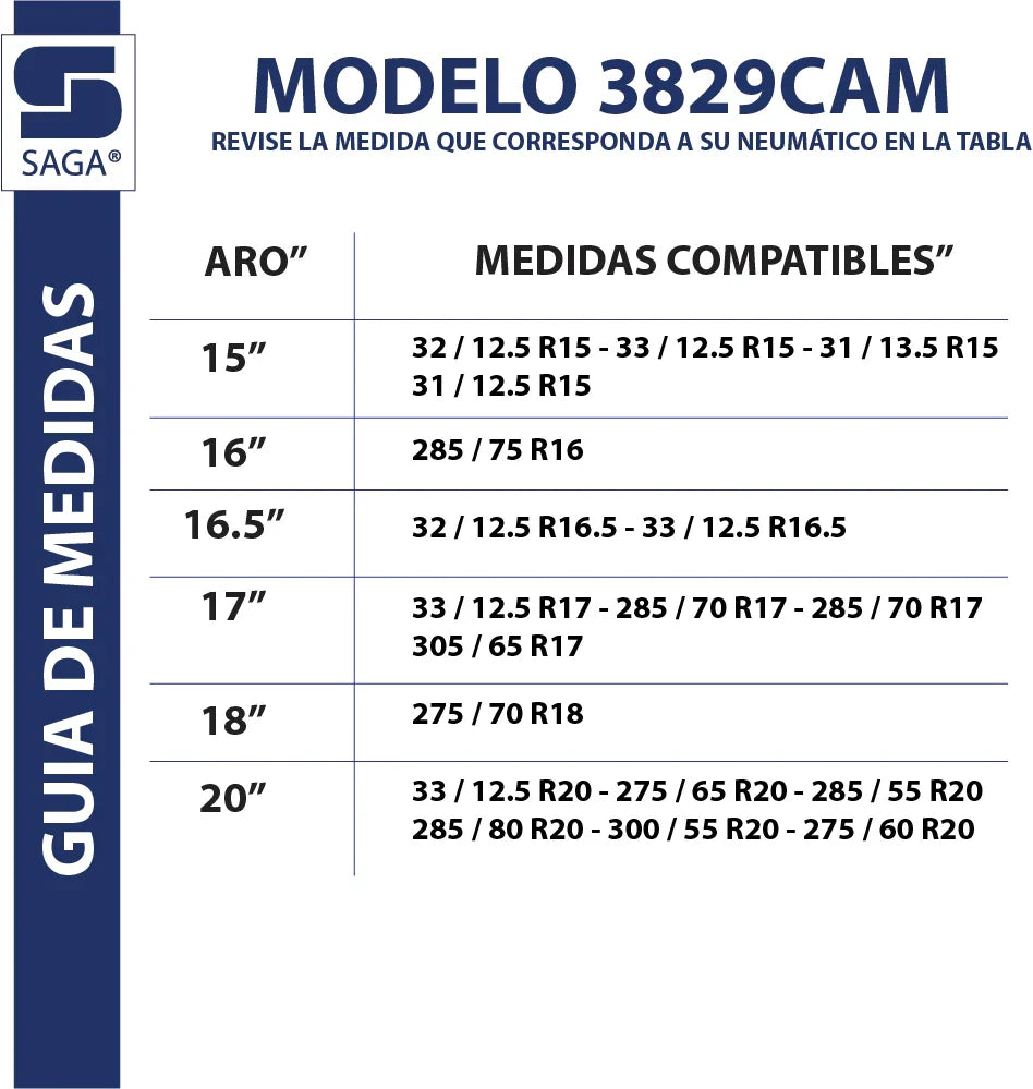 Par de Cadenas Para Nieve 3829 SAGA® + Saco