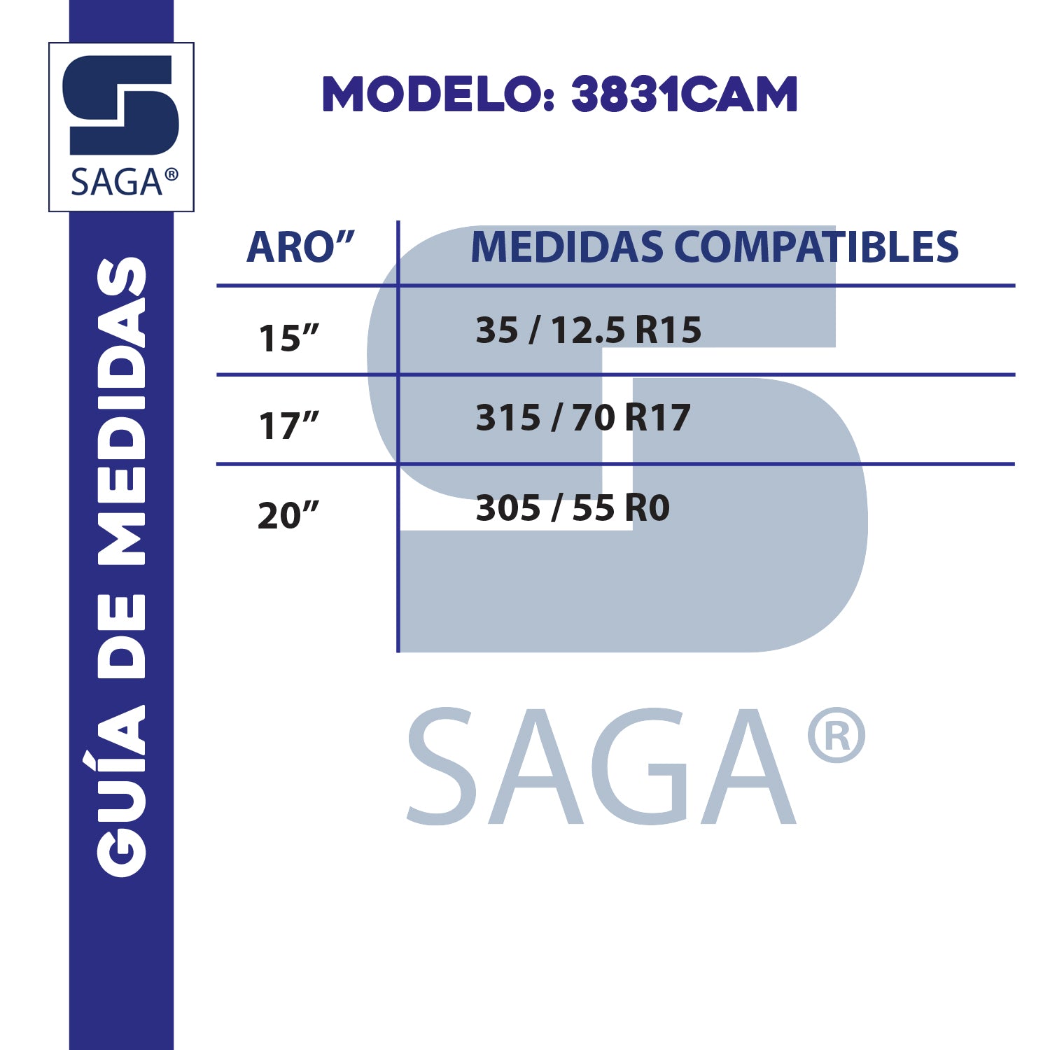 Par Cadenas para nieve 3831