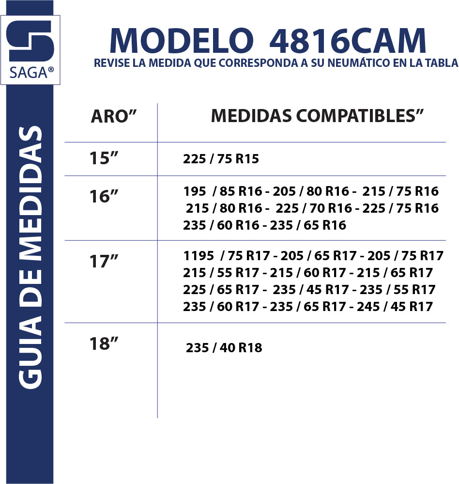 Par de Cadenas Para Nieve 4816 Dobles Tupidas
