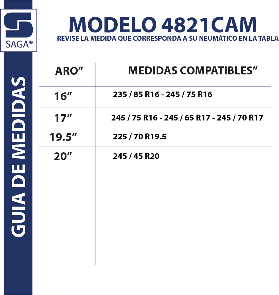 Par de Cadenas Para Nieve  Dobles 4821 Saga®