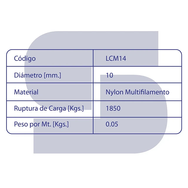 Metro Cordel Nylon Multifilamento