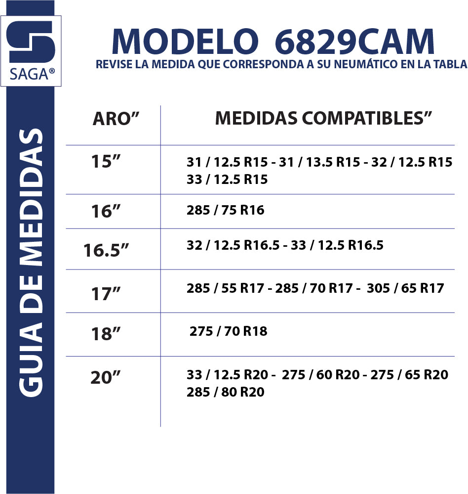 Par de Cadenas Para Nieve Dobles 6829 Saga®