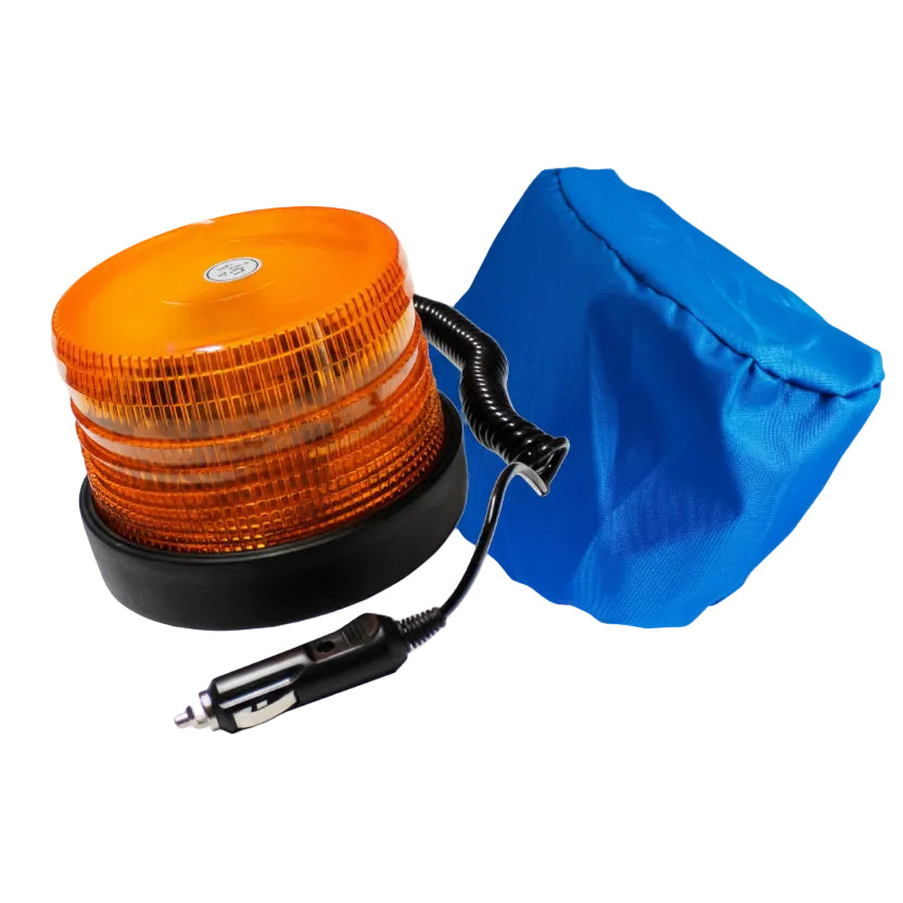 Baliza Ambar Magnética 12-48V + Funda
