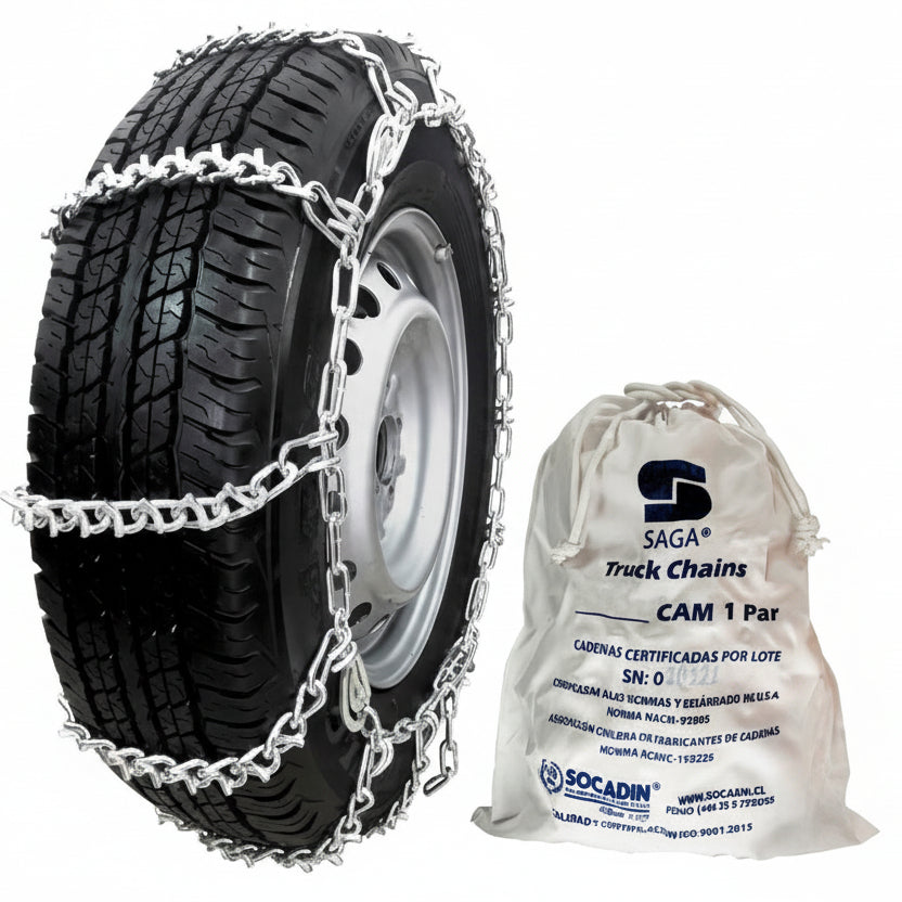 Cadenas Para La Nieve en Saco Blanco