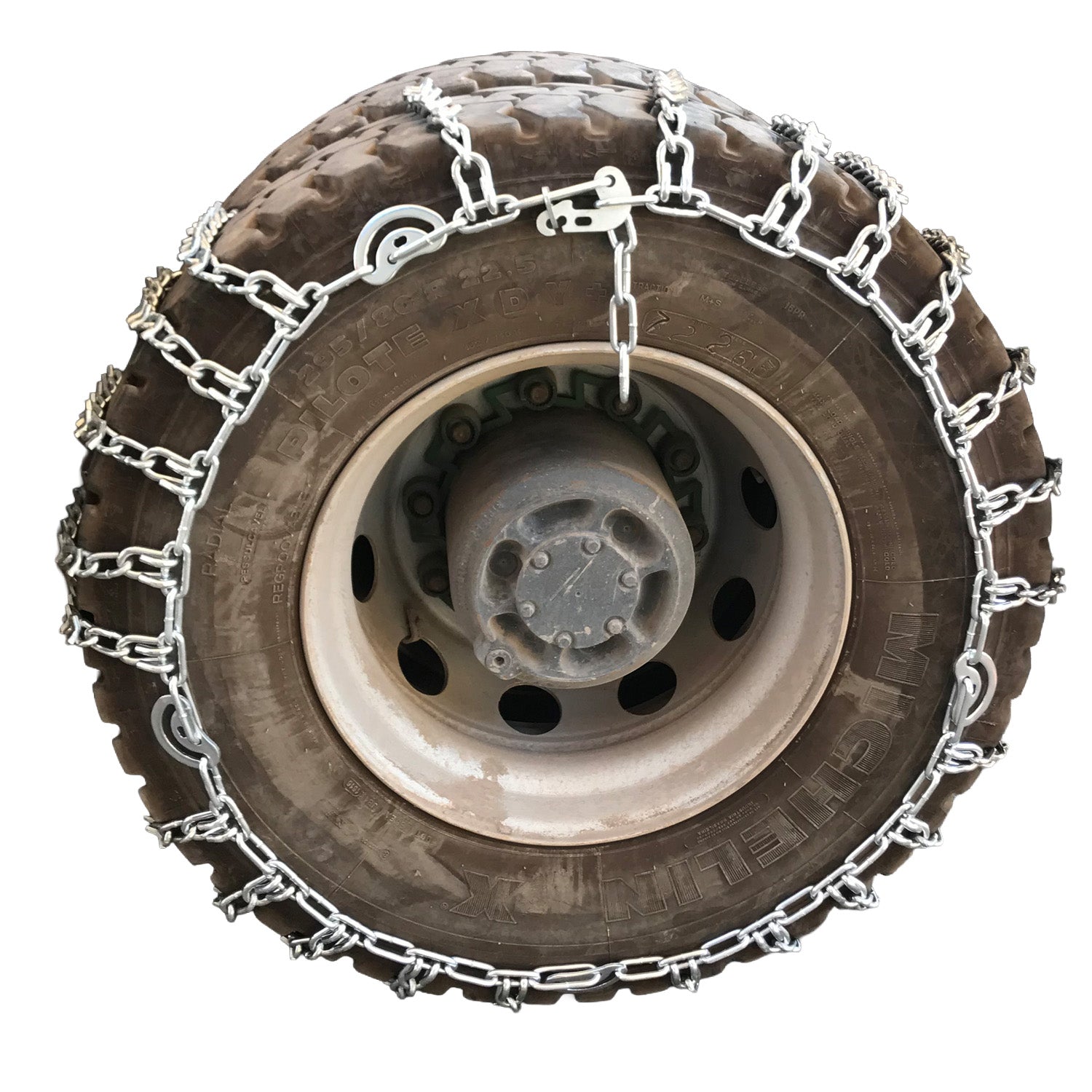 Cadenas para la nieve y barro para Camión Semi Tupidas. Mas reforzada para mayor duración y traccion.