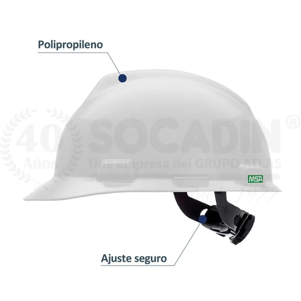 Casco Gorra V-Gard MSA Blanco