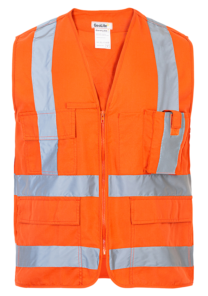 Chaleco Geólogo Poplin Naranjo Norma 360