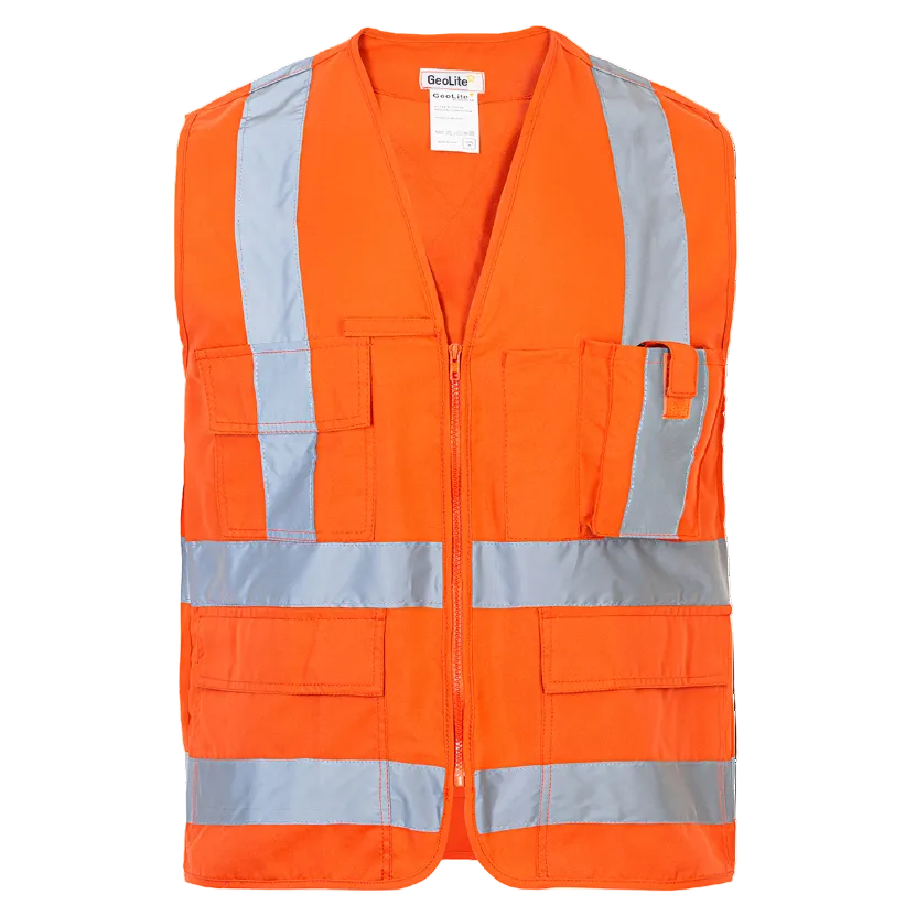 Chaleco Geólogo Poplin Naranjo Norma 360 - XXL