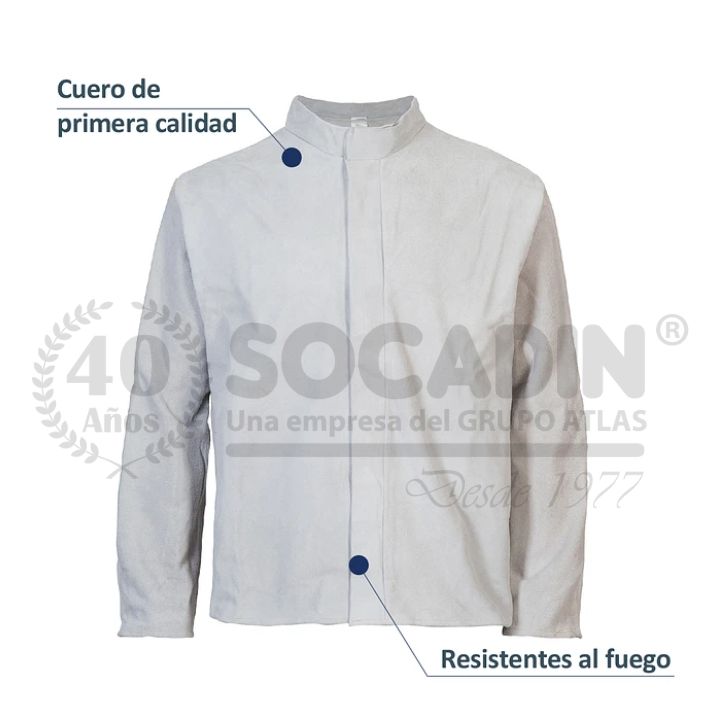 Chaqueta Cuero Soldador - XL