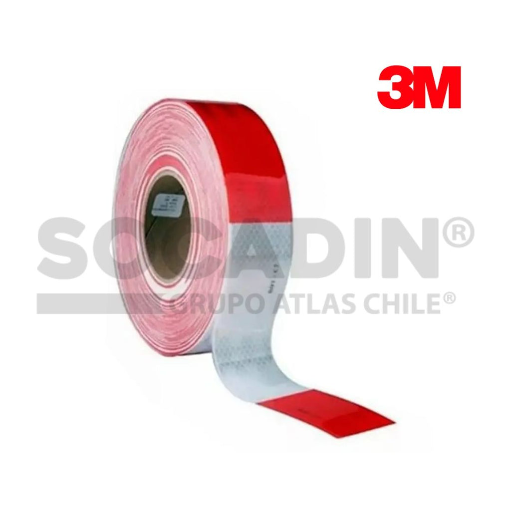 Cinta Reflectante 3M Rojo Blanco