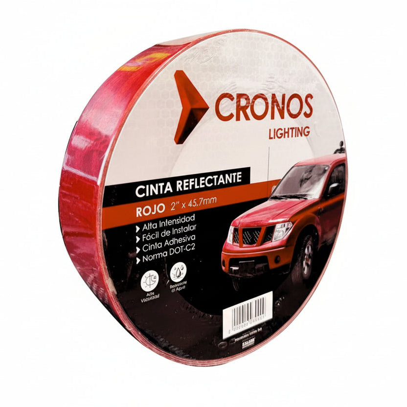 Cinta Reflectante Rojo Cronos