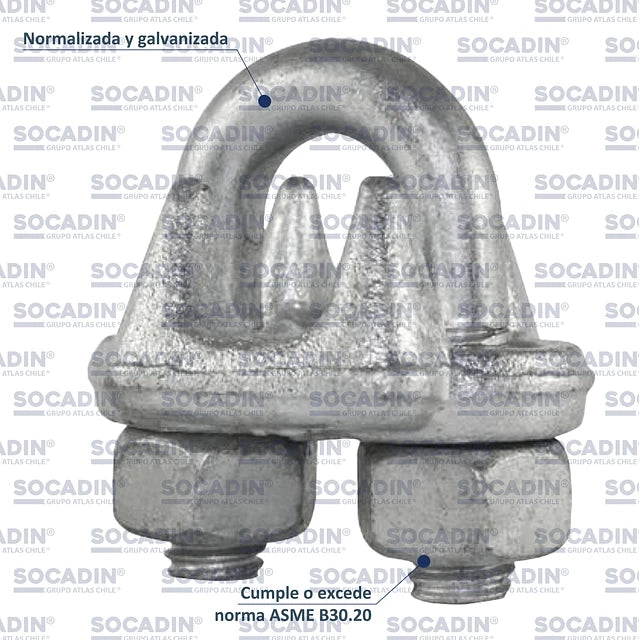 Clip Cable de Acero