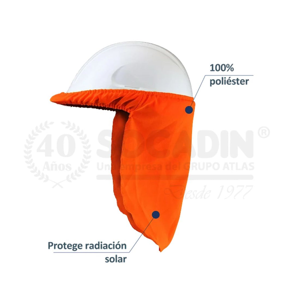 Cubre Nuca Naranjo para Casco