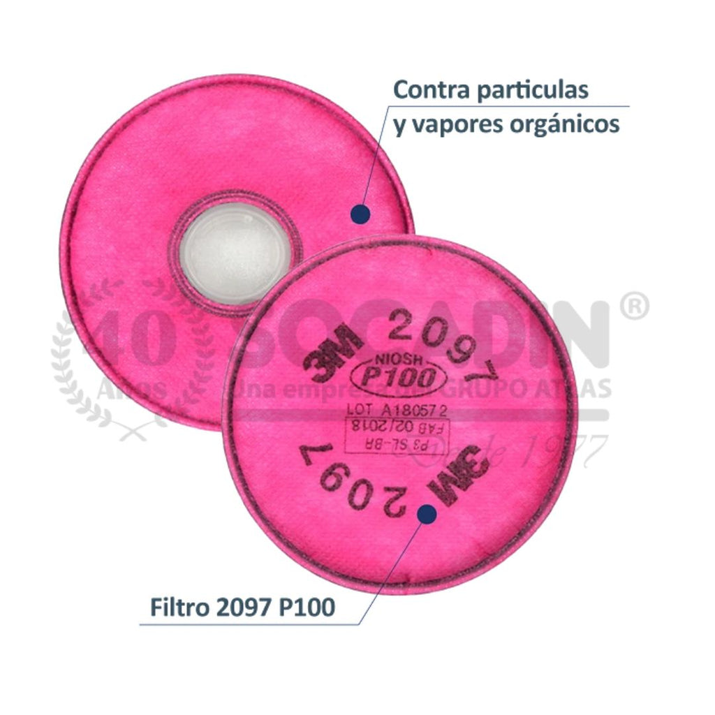 Filtro 2097 P100 - 3M Serie 6000