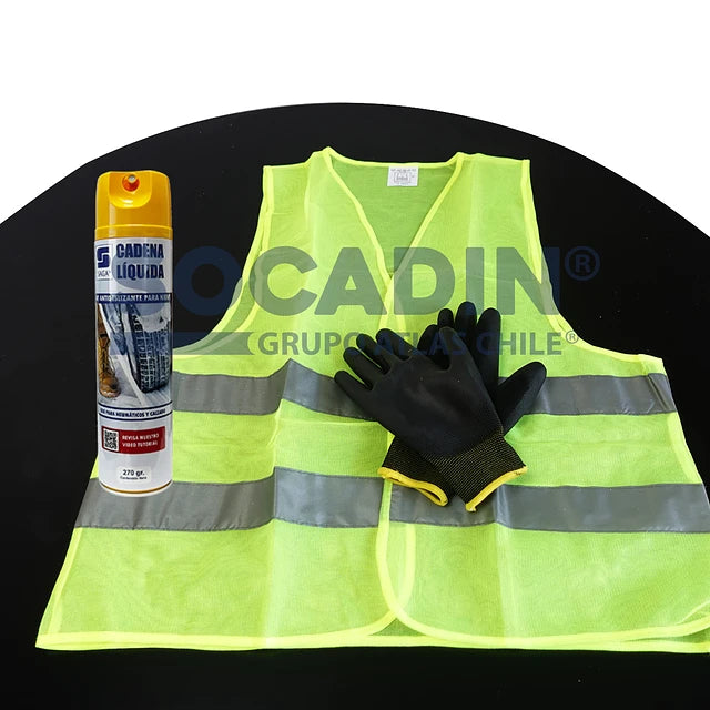 Kit Cadena Líquida Guantes  y Chaleco