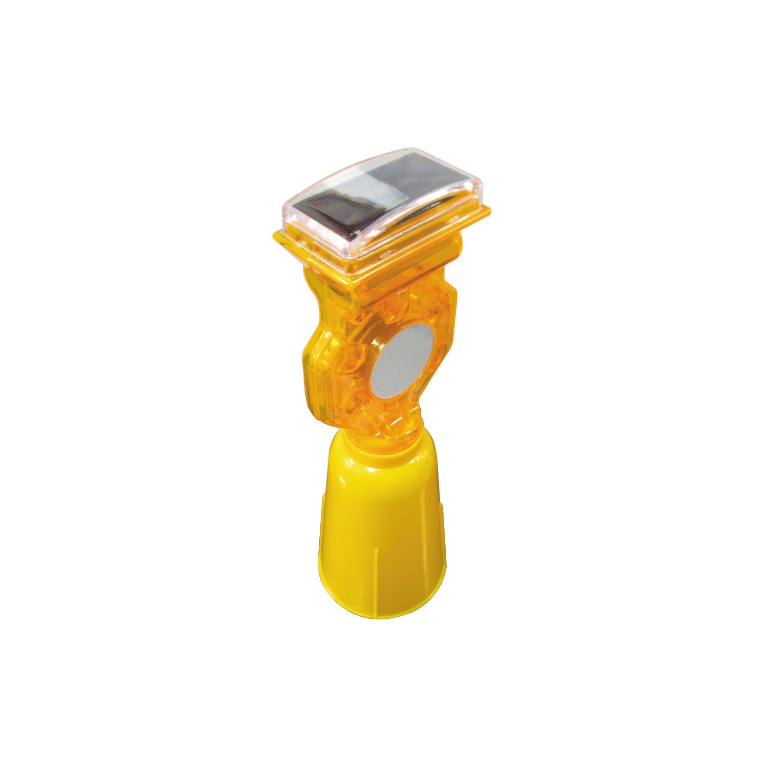 Lampara solar para conos equipamiento vial carreteras.