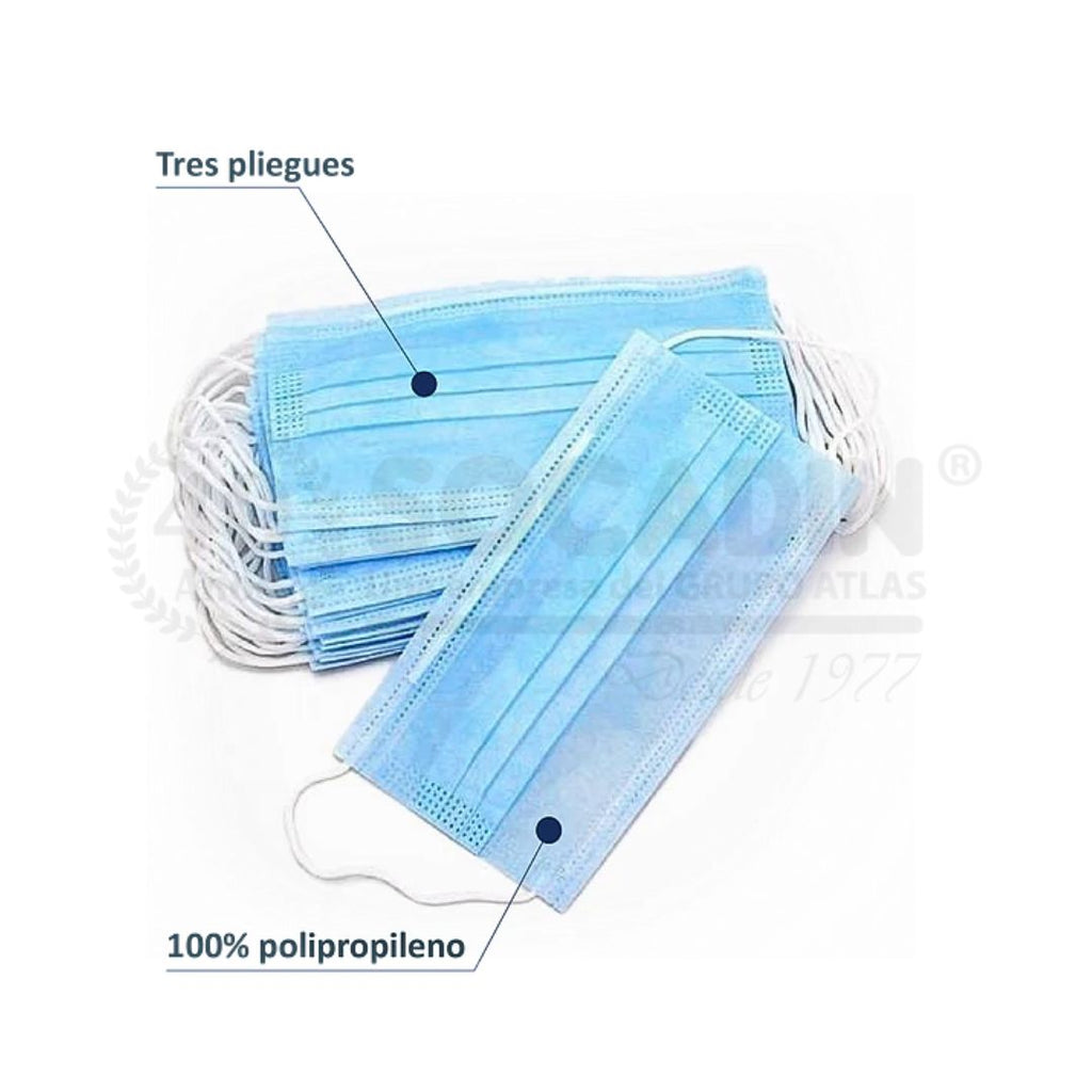 Mascarilla rectangular de 3 capas