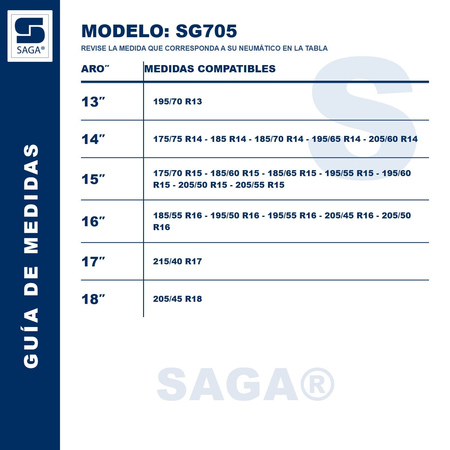 Cadenas Nieve Fácil Montaje SG-705 SAGA - imagen 5