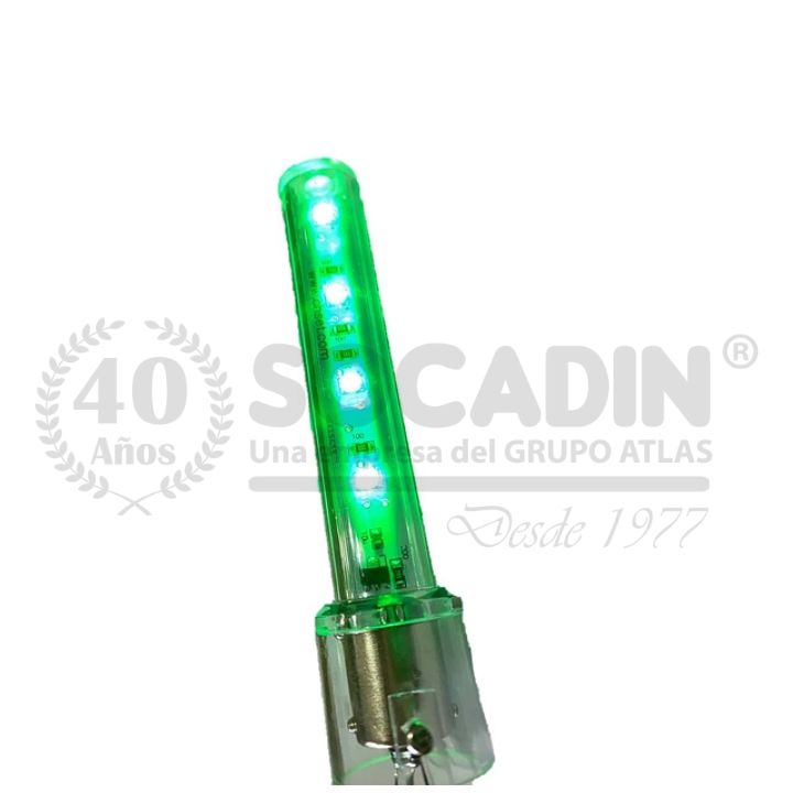 Punta LED Flasher Verde