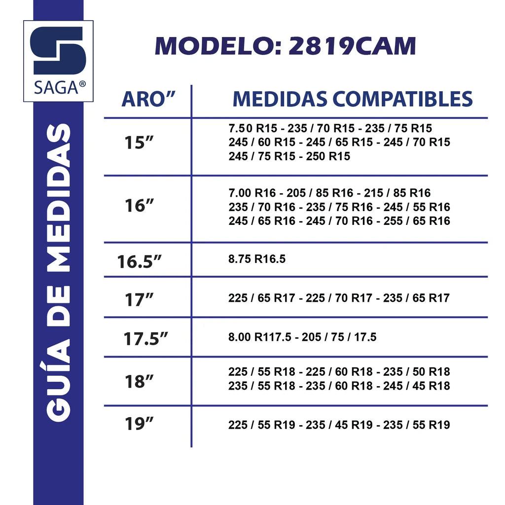Kit Par Cadenas Para Nieve 2819 Saga® + Tensores