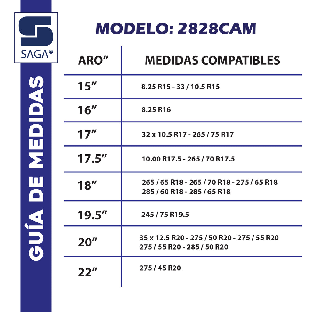 Par de Cadenas Para Nieve 2828 SAGA® + Saco