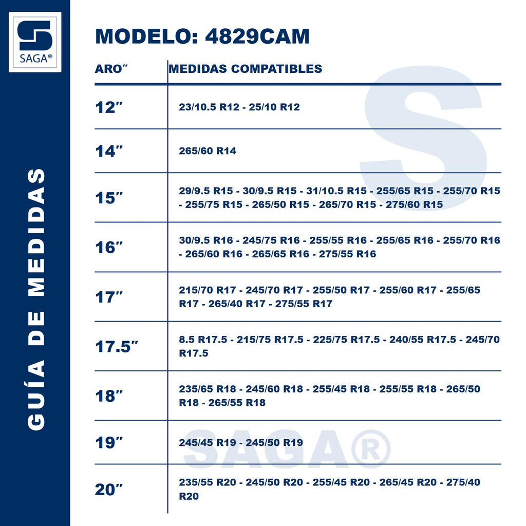 4829 Par de Cadenas Para Nieve Dobles 4829 Saga® – Socadin
