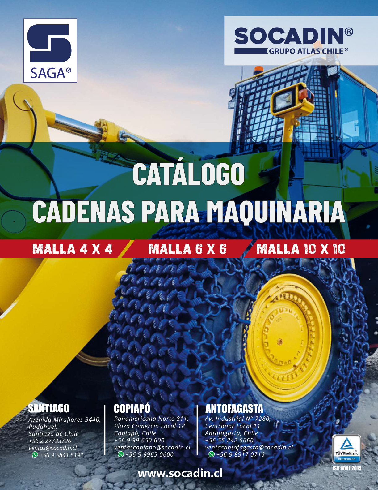 Portada catálogo Cadenas para Maquinaria 2026