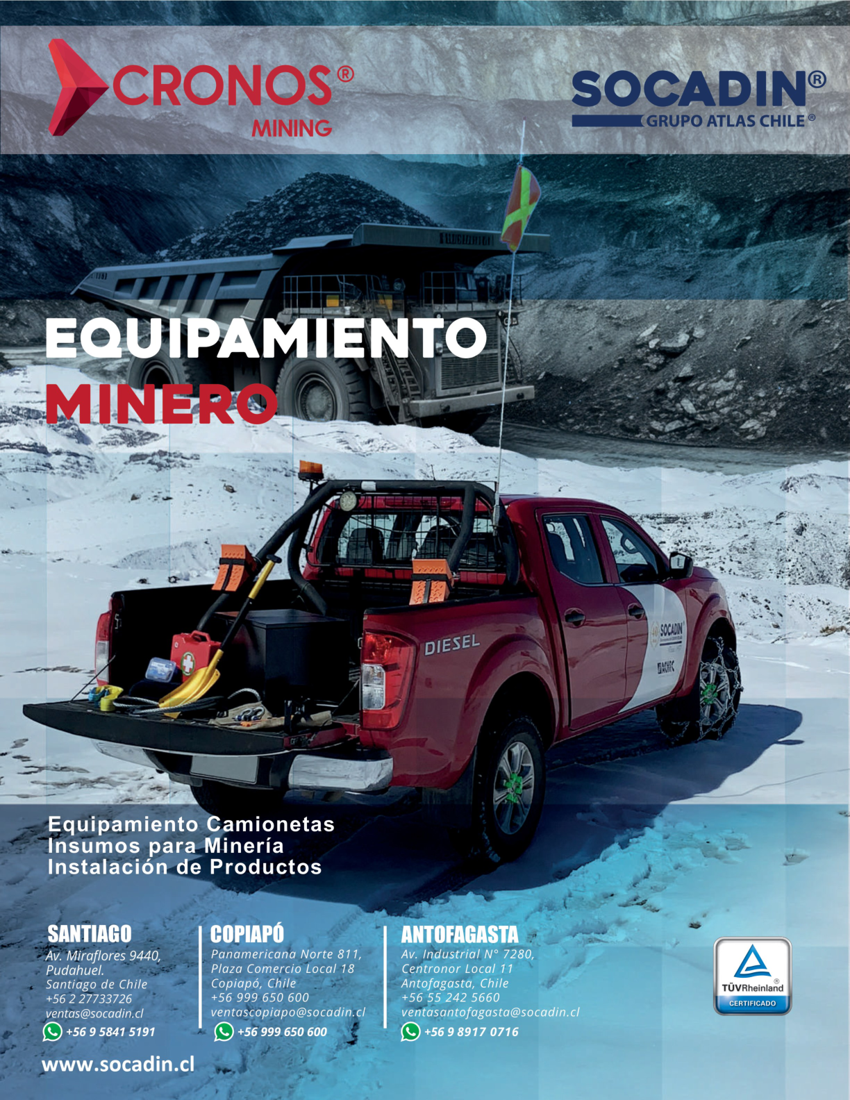 Portada catálogo Equipamiento Minero 2026