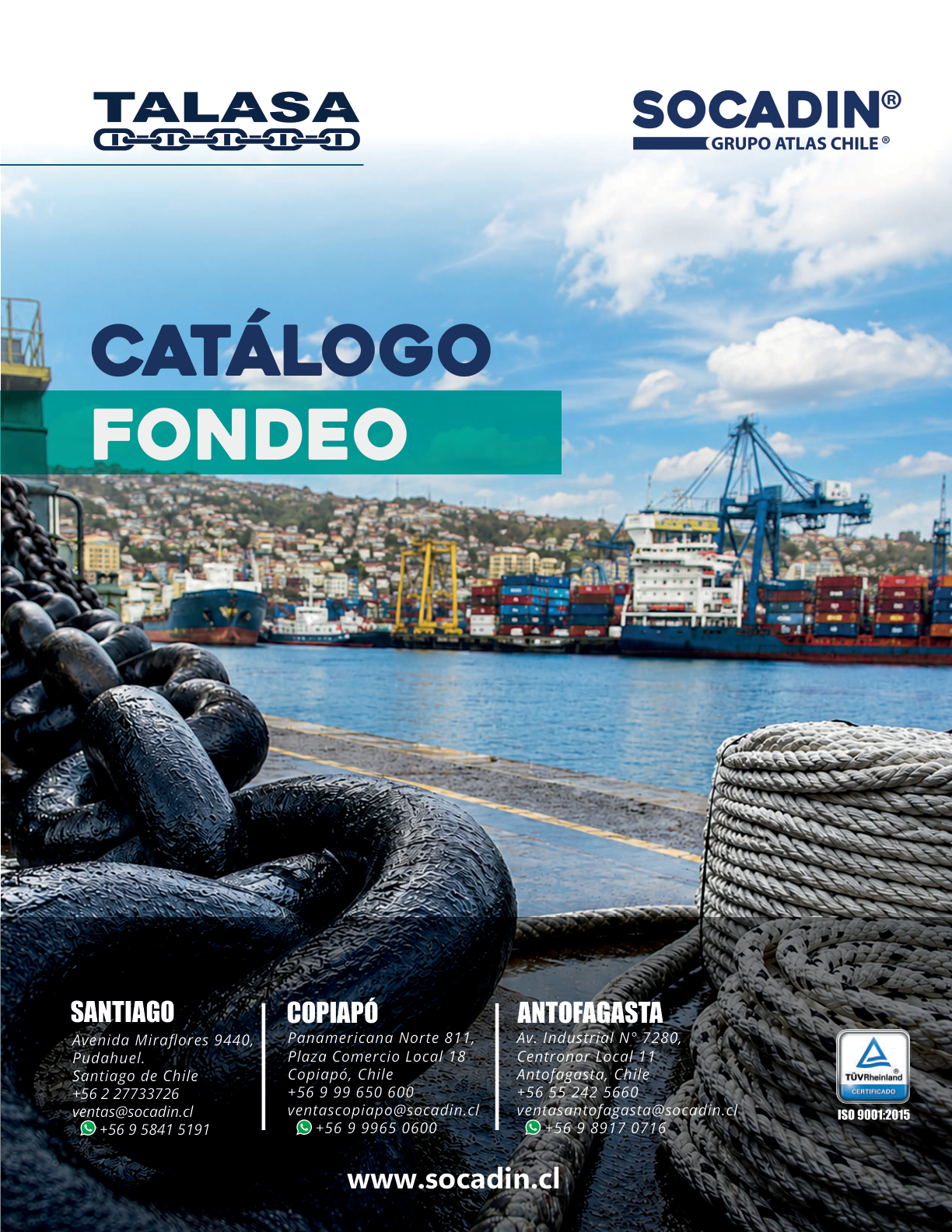 Portada catálogo Fondeo Marítimo