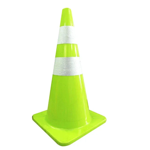 Cono Vial 28" con Cintas Reflectantes - Amarillo